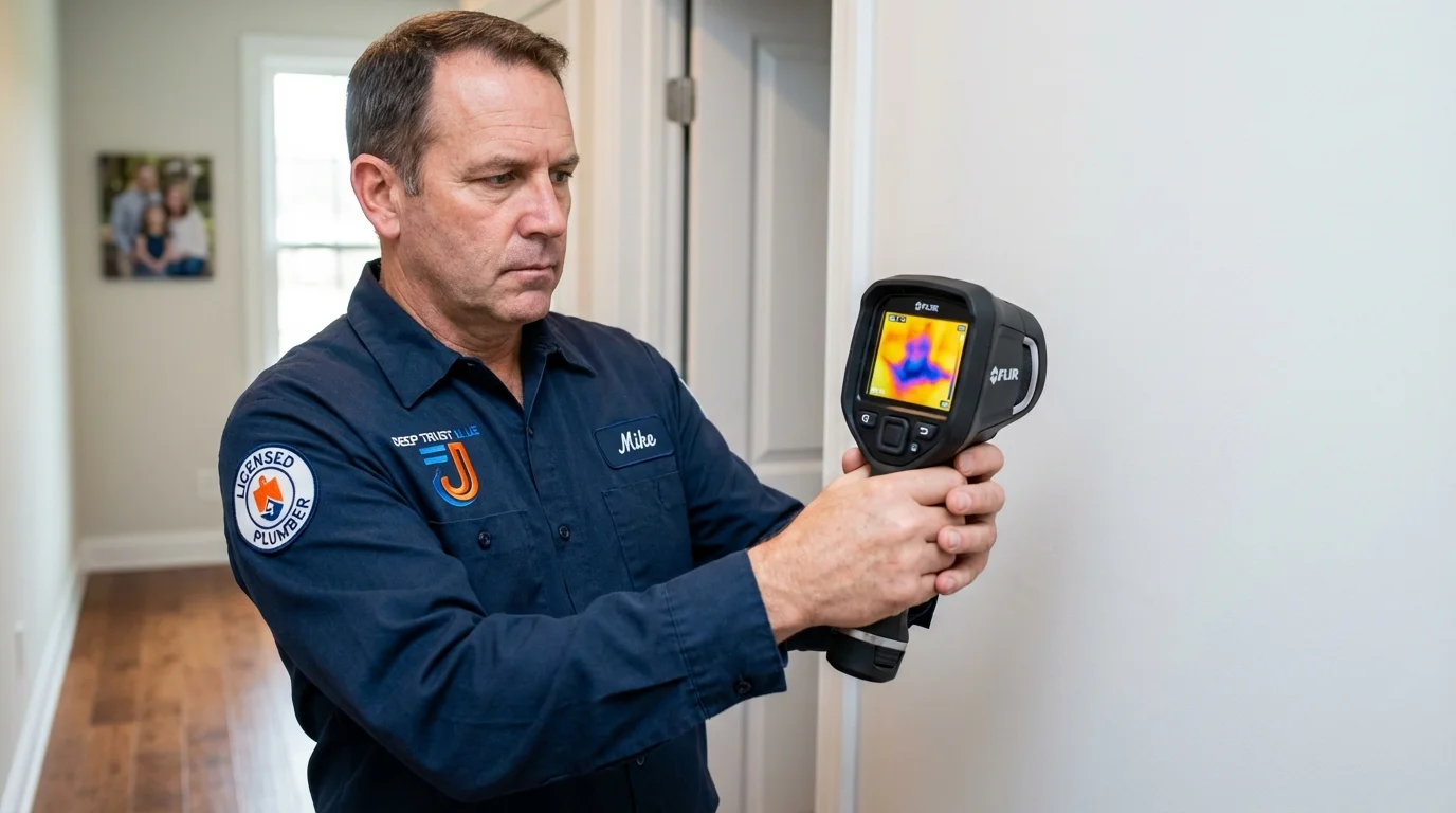 Thermal imaging leak detection by Johns Plumbing LLC in Gray